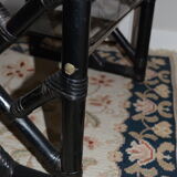 Table basse en rotin noir