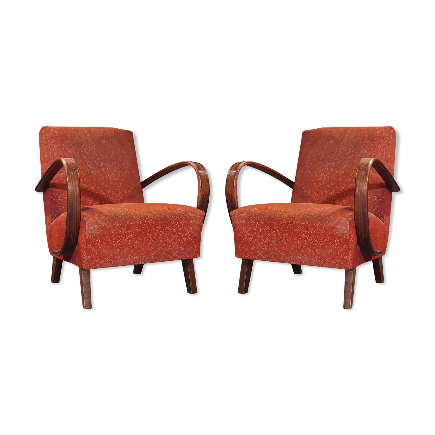 Pair of armchairs Jindřich Halabala Model 410