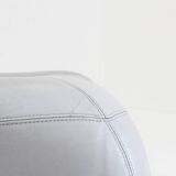 Grey Leather Kali sofa by Michel Ducaroy for Ligne Roset