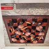 8 ice cream cups and spoons 80s design letang remy