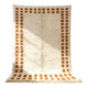 Tapis moderne à bordure terracotta 230cmX140cm