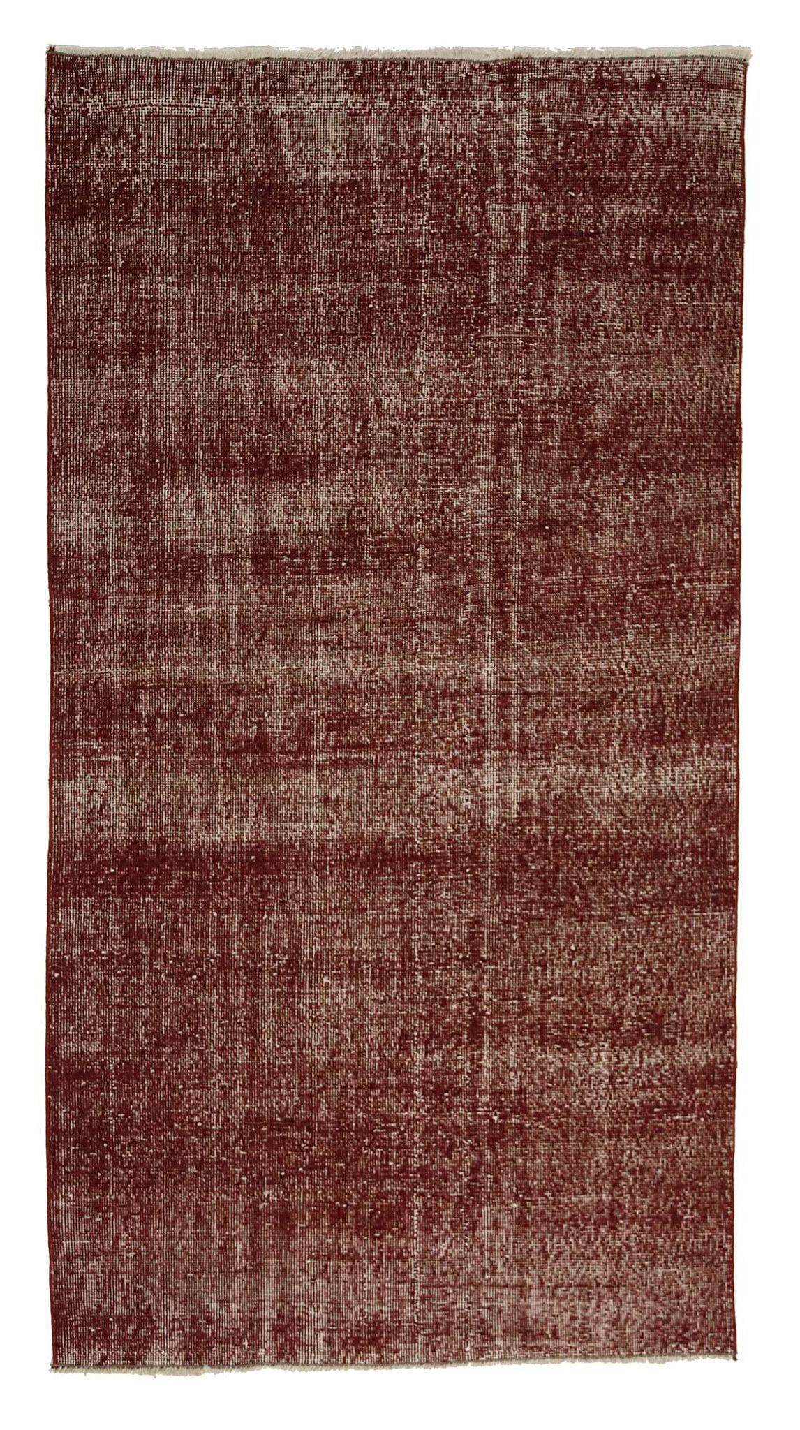 ONE-OF-A-KIND TURKISH HANDWOVEN VINTAGE RUG - RUSTIC VINTAGE CHARM 213X 110