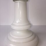 One-piece white opaline kerosene lamp