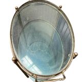 Metal and glass serving trolley