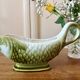 Vintage fish-shaped sauce boat Moulin des Loups