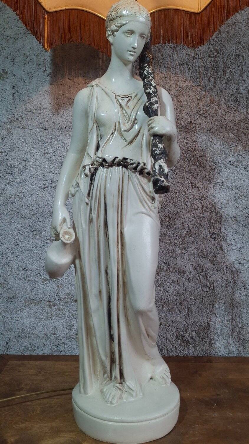 Large lamp 108 cm hebe greek goddess 1960s