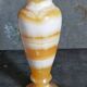 Baluster vase in real vintage honey onyx stone 25 cm