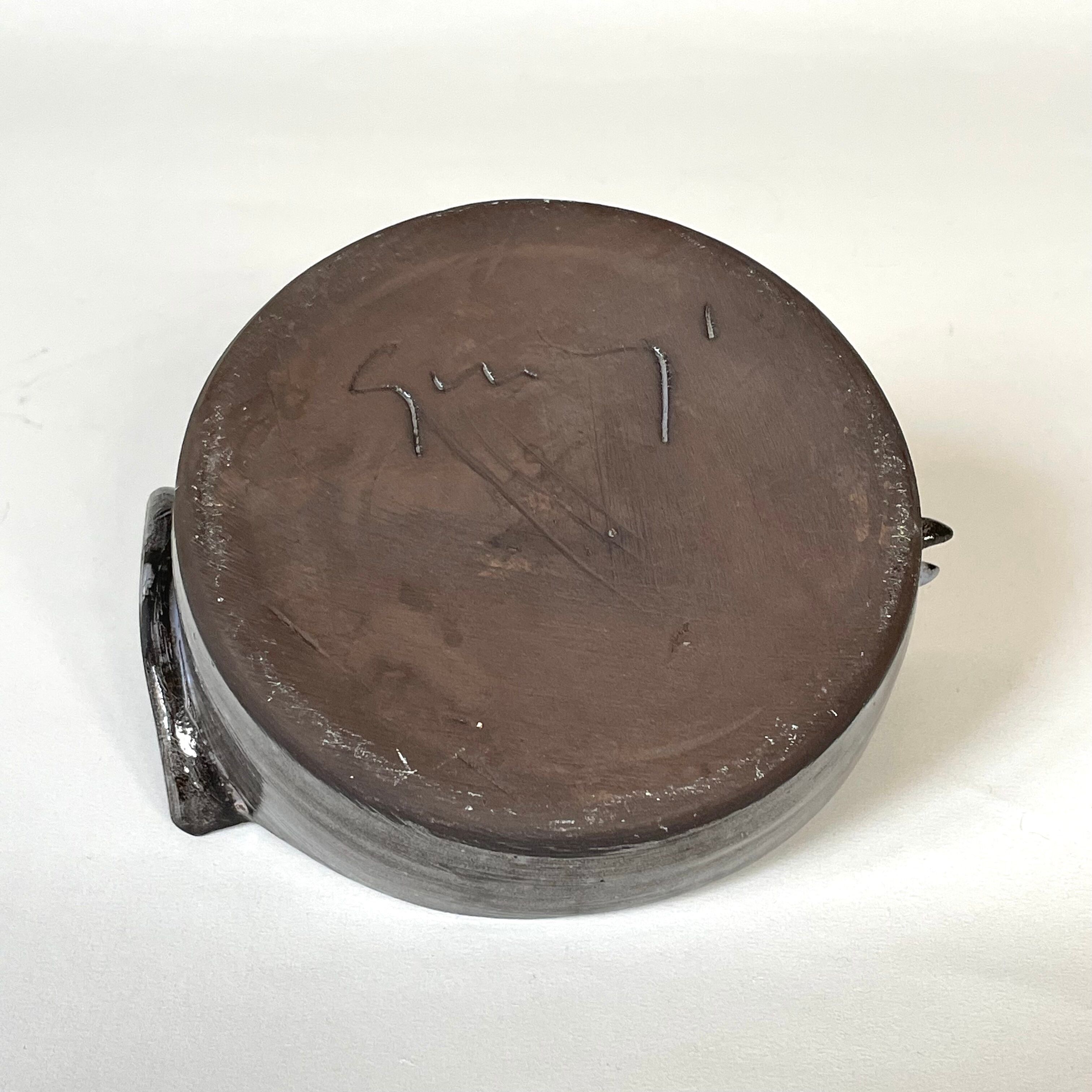 Vide-poche cendrier zoomorphe en céramique, circa 1960