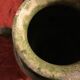 Duo de jarres terre cuite vernissées verte
