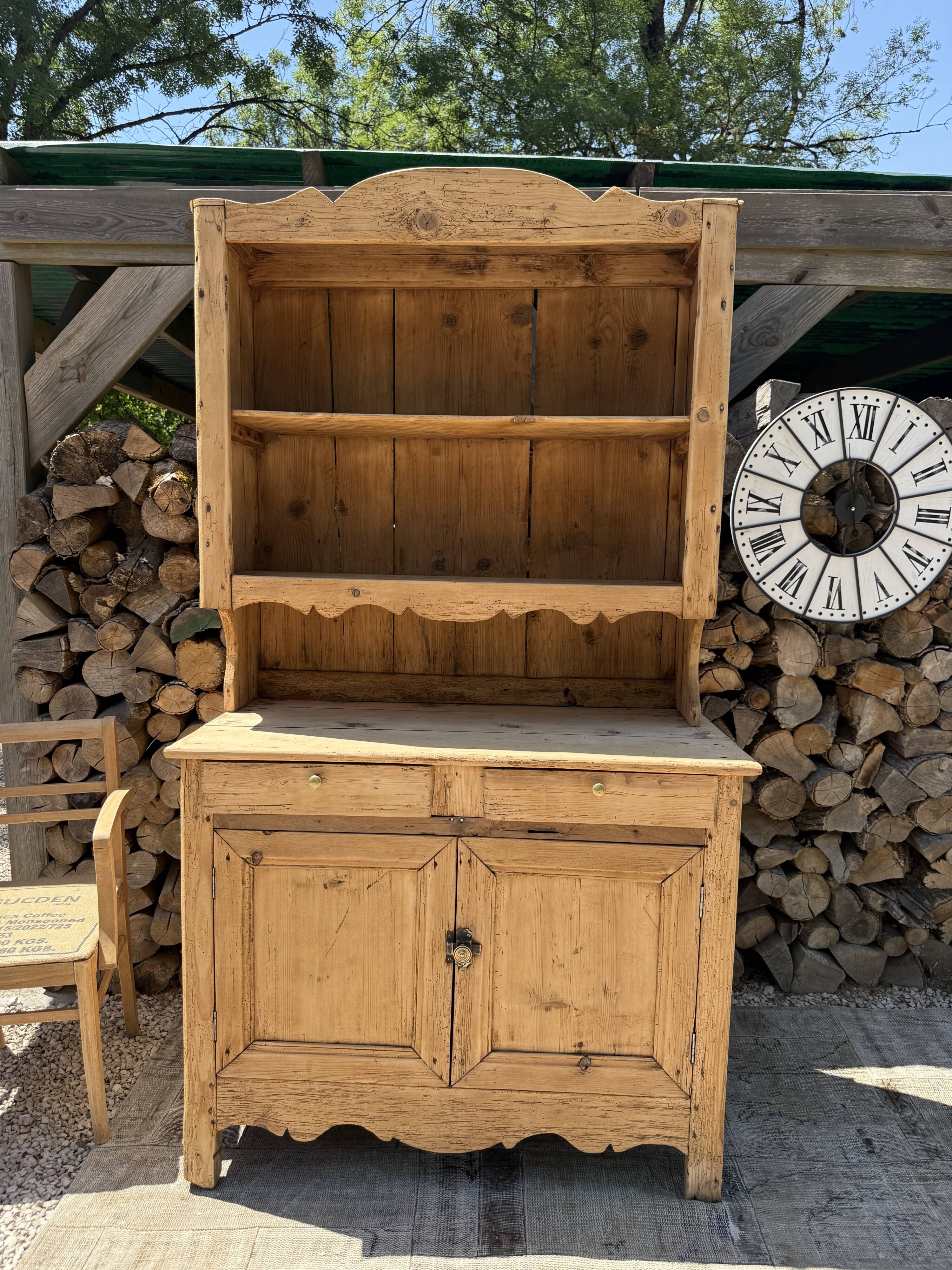 Solid wood sideboard / Two-body buffet