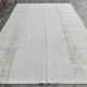 Off White Turkish Vintage Kilim Rug, Handwoven Bohemian Carpet, 23x328Cm
