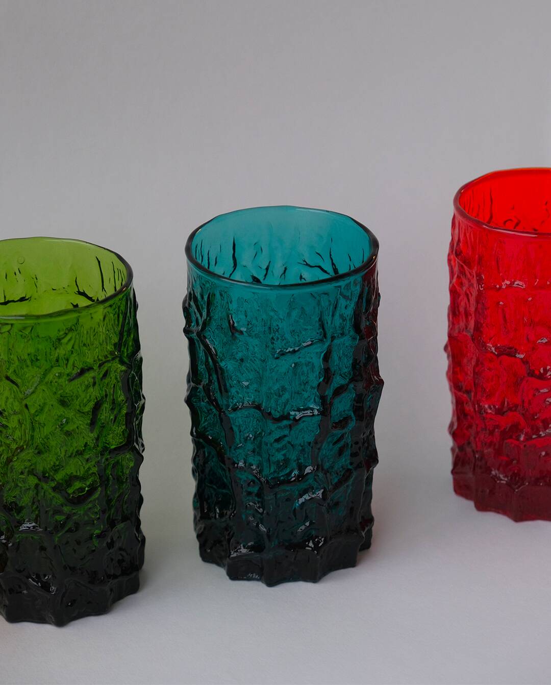 Geoffrey Baxter glasses by Whitefriars 1960