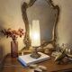 Upcycled retro chic table lamp | diamond tip & bronze