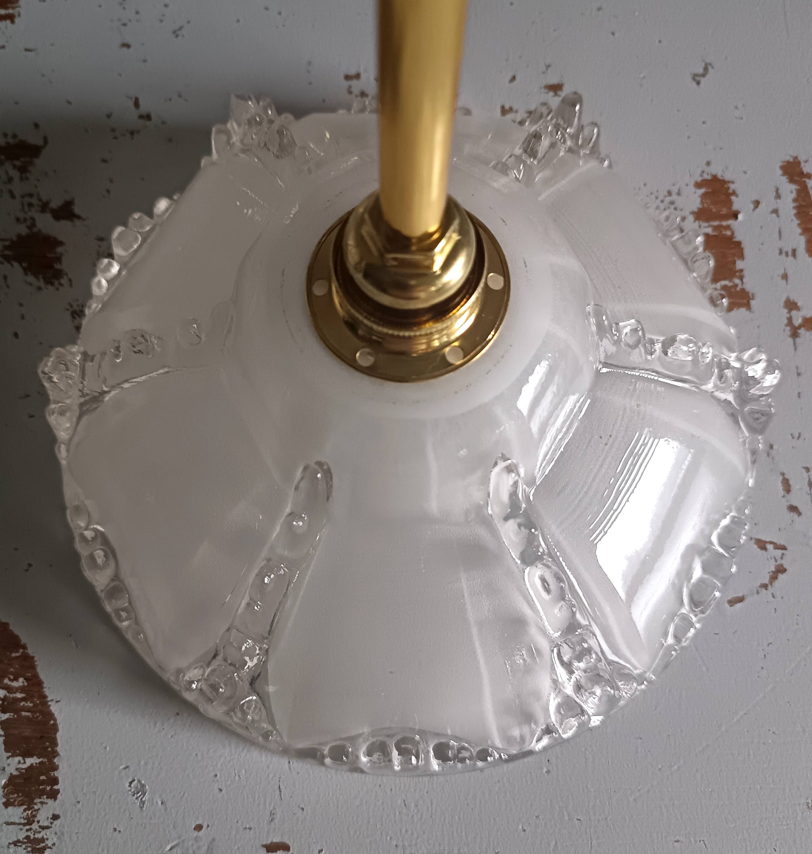 Paire SUSPENSIONS art déco ezan Jean Gaultier, suspensions vintage 1930 Fra