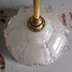 Pair of Art Deco pendant lights by Jean Gaultier, vintage pendant lights from the 1930s