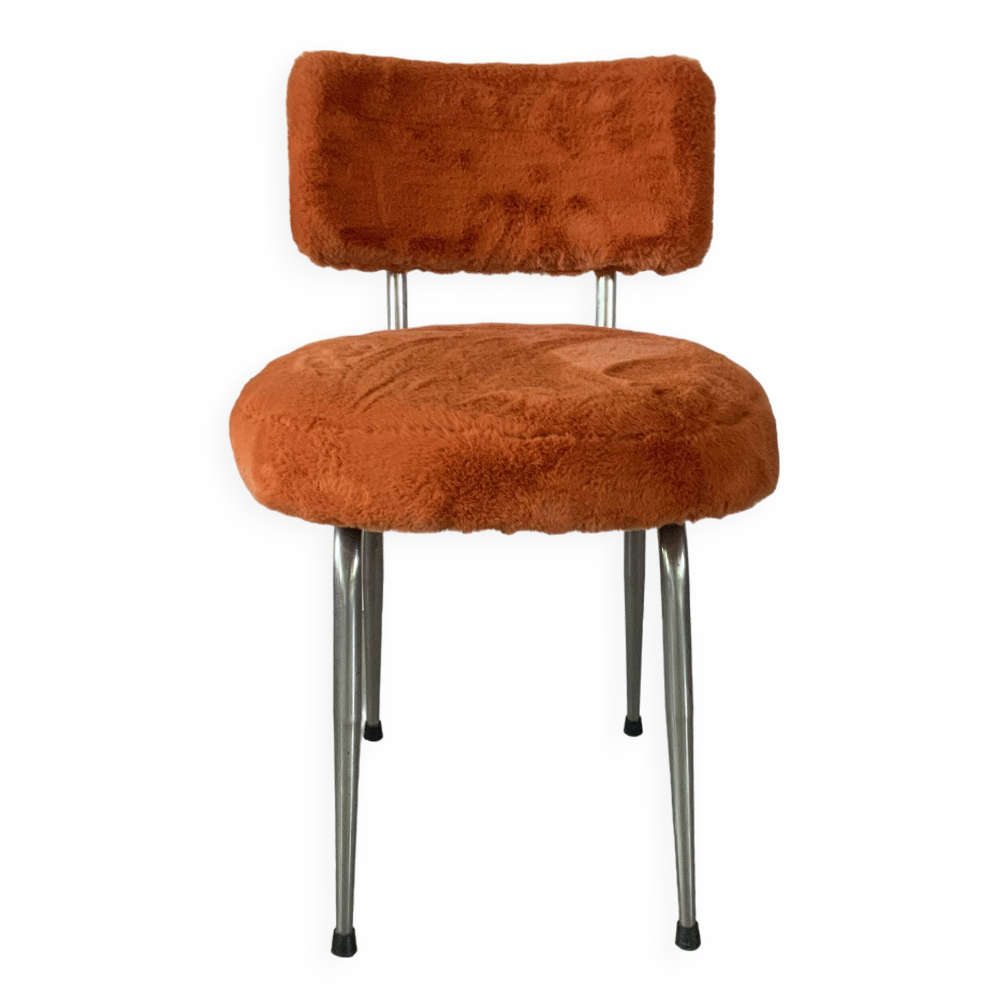 Orange shaggy chair 60