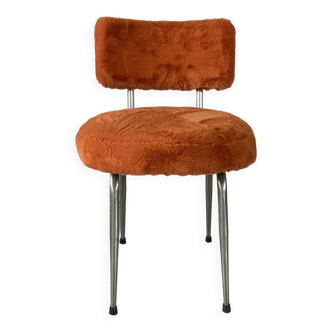 Chaise moumoute orange 60