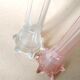 Pair of Art Nouveau glass soliflore vases