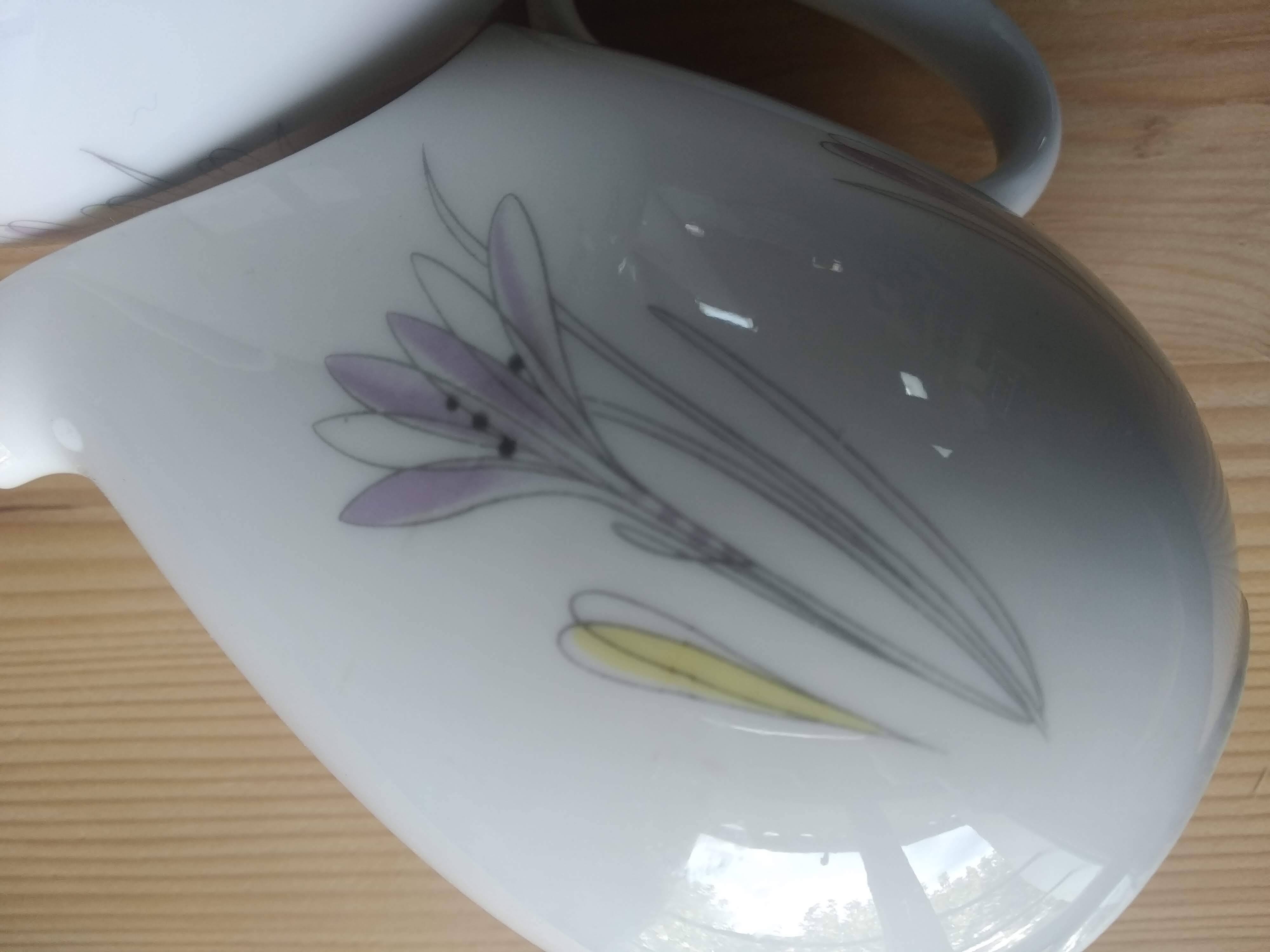 Théière et crémier Thomas Rosenthal modèle Crocus  Vintage