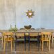 Table de ferme patine d'origine 278 cm
