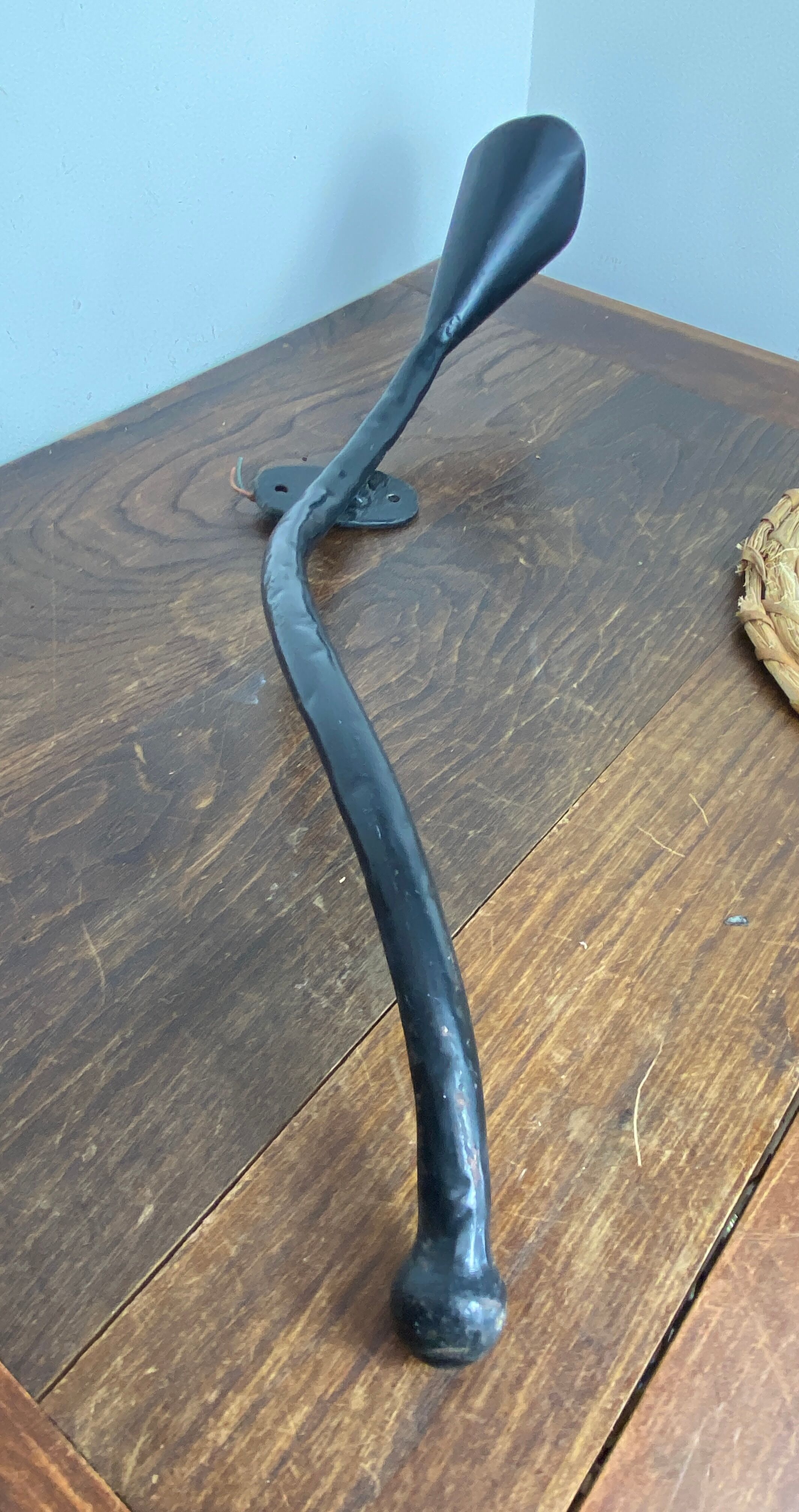 Wrought iron wall sconce