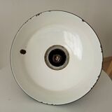Vintage enamel industrial suspension Reflecto