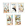 Set of 5 chromolithographs on Aiguebelle chocolate cardboard
