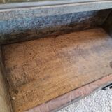 Antique wooden and brass chest / trunk