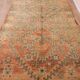 Peach Vintage Moroccan Rug 173 x 383 cm, Berber Wool Rug, Handmade Boho Rug