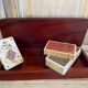 Mahogany card box