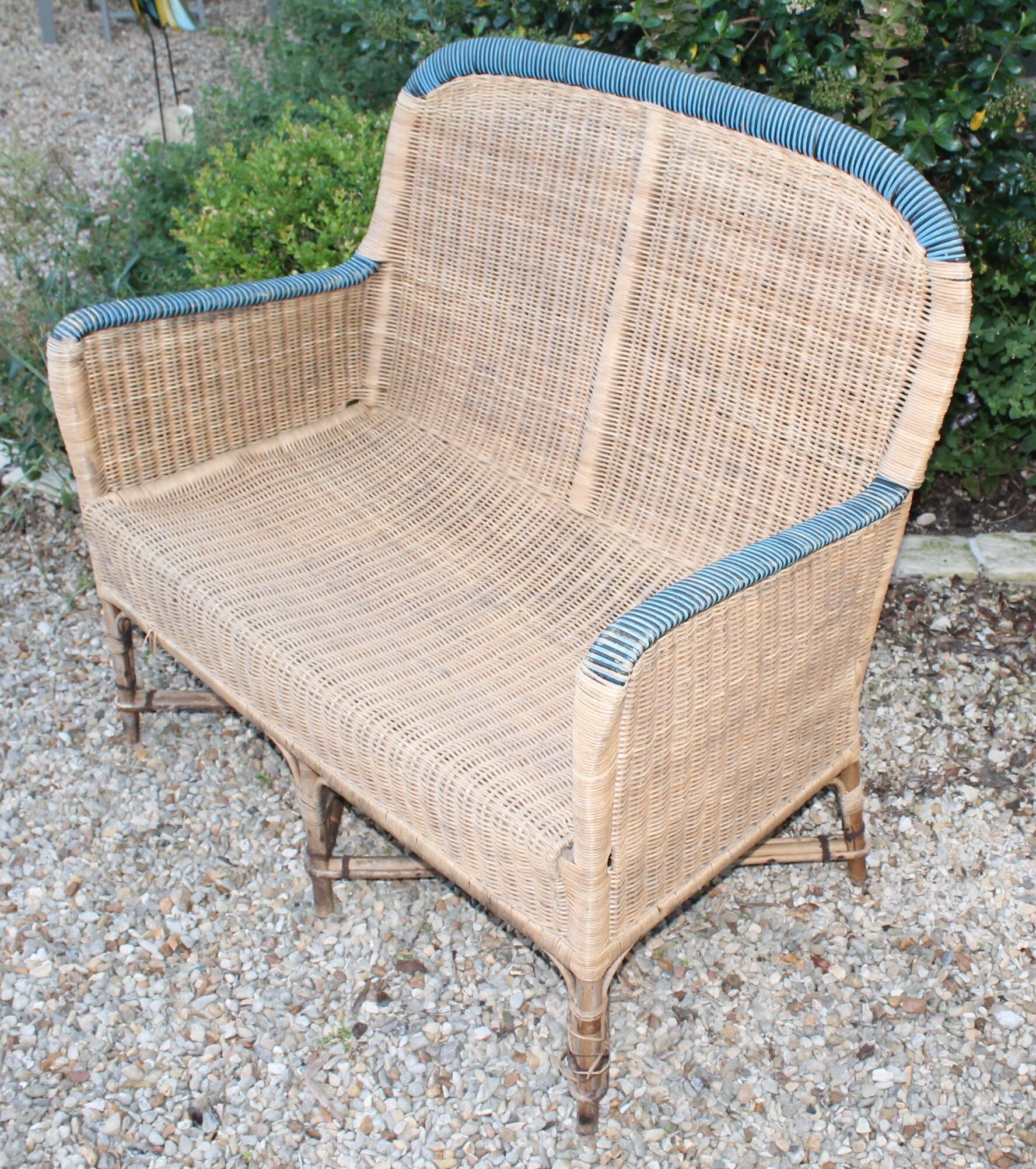 Rattan chair and garden table