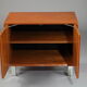 Danish low furniture in teak veneer with two leaves