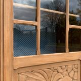 Art deco glass-glazed parisian wardrobe