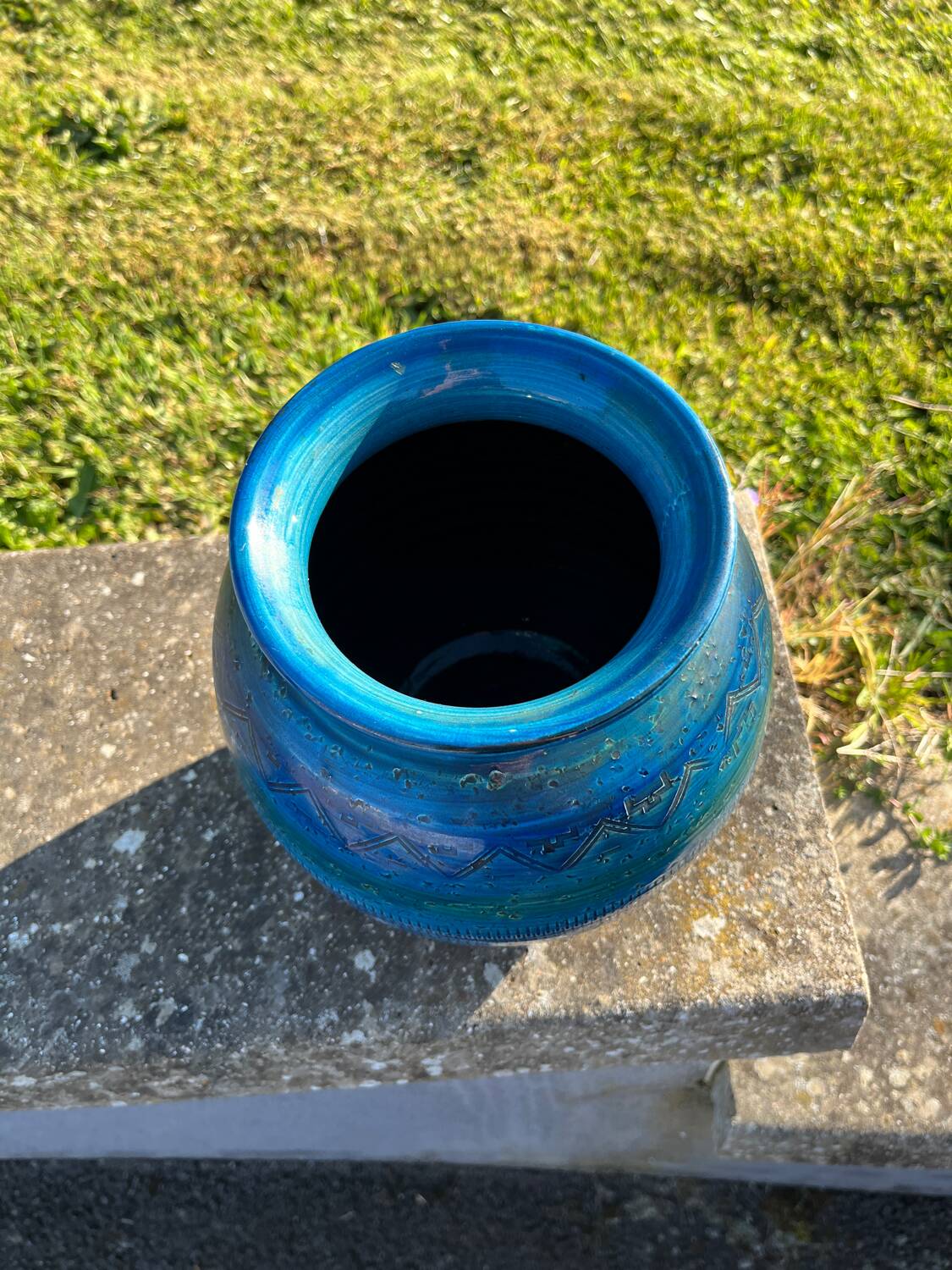 Large Aldo Londi Bitossi vintage ceramic vase