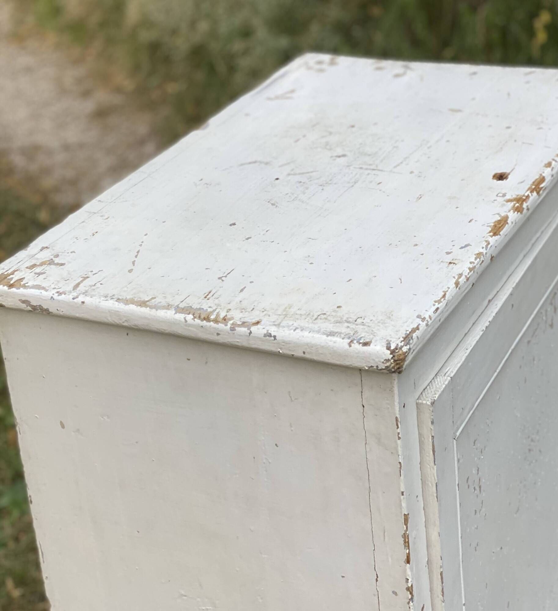 Small Parisian cupboard with 1 door, vintage jam cabinet from the 1930s-40s.