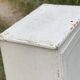 Small Parisian cupboard with 1 door, vintage jam cabinet from the 1930s-40s.