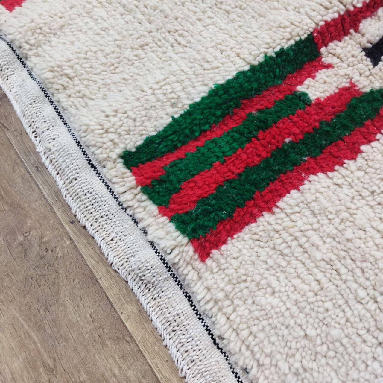 Handmade wool Berber rug 300 X 195 CM