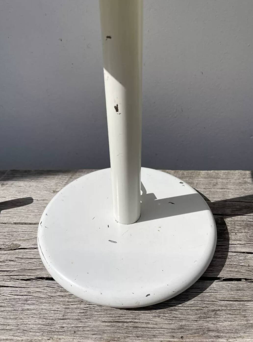 Industrial white metal lamp 1980