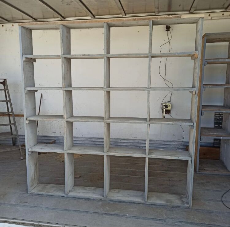 Wooden workshop locker