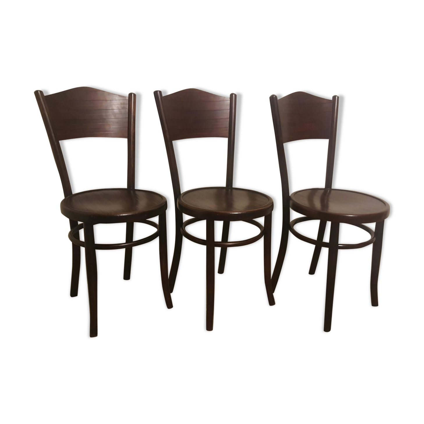 Set of 3 "fischel" bistro chairs