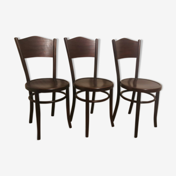 Set of 3 "fischel" bistro chairs