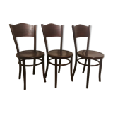 Set of 3 "fischel" bistro chairs
