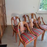 Gondola-style empire chairs