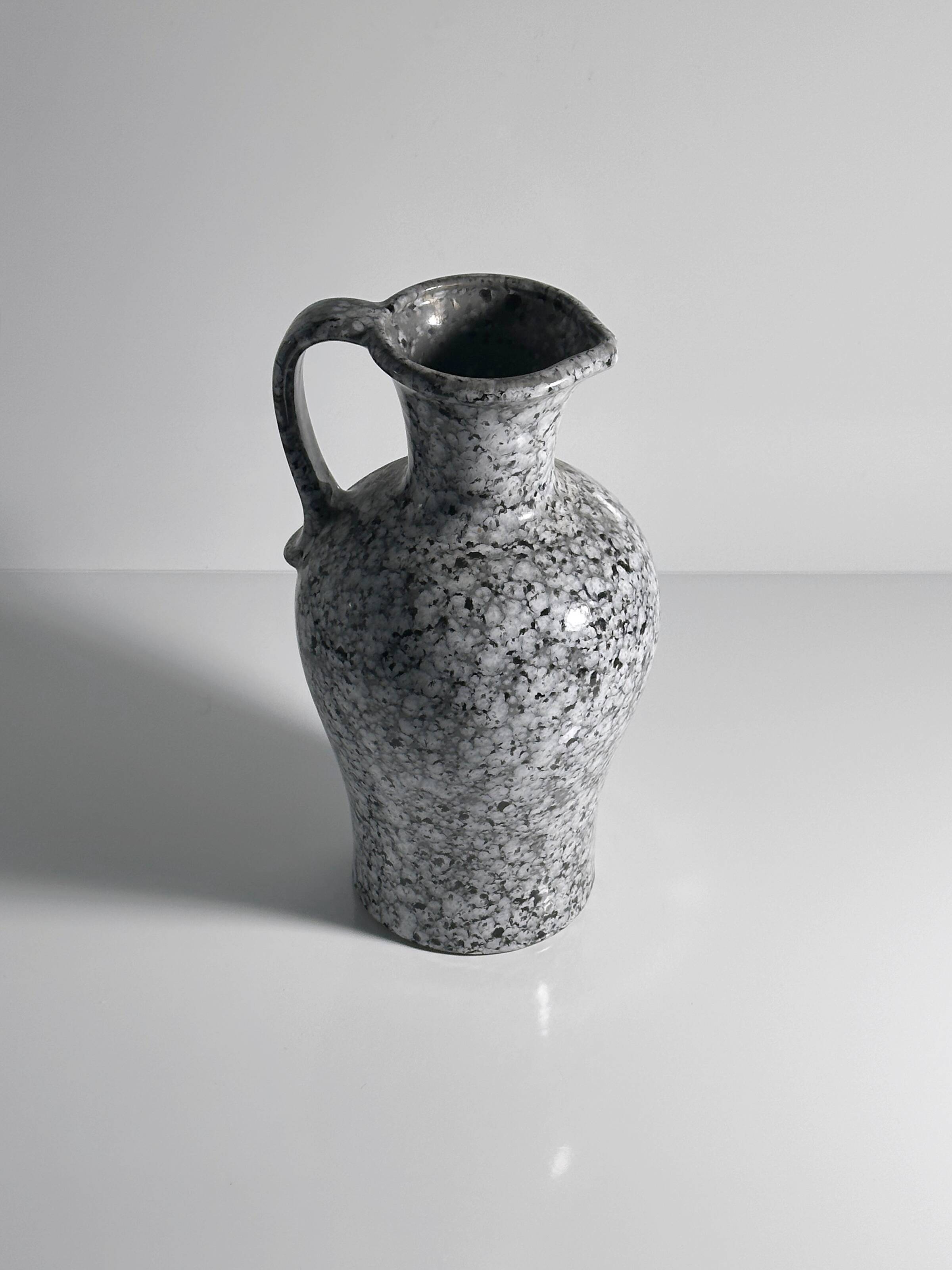 Vintage handled ceramic vase by Scheurich Postmodern