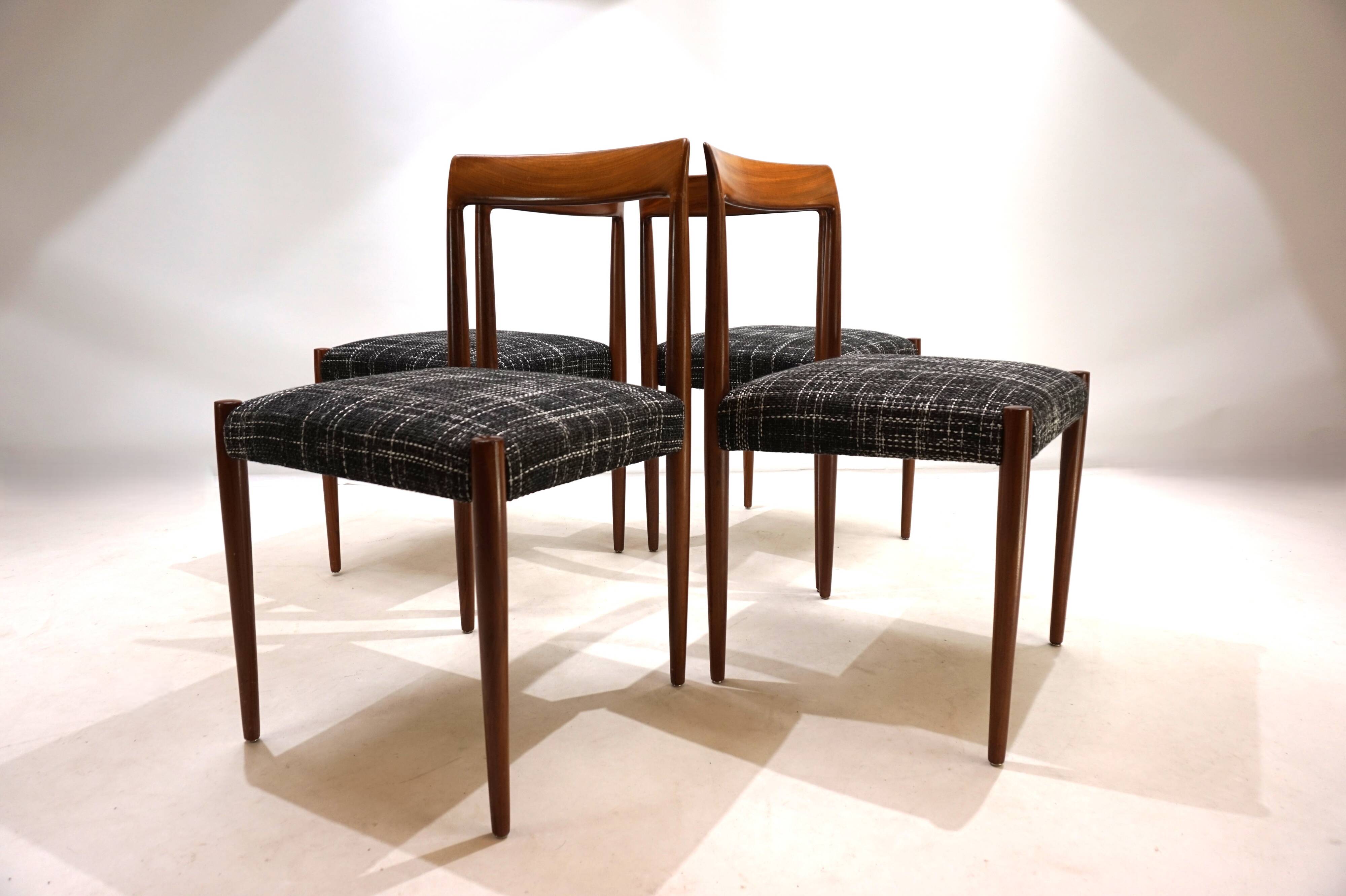 Lübke Teak Dining Chairs Set of 4, 1960