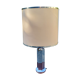 Lamp of the 70s in chrome metal original lampshade