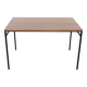 Cosmopol desk, walnut and steel. 120 x 60 cm