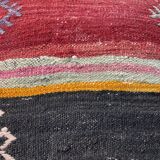 VINTAGE TURKISH KILIM CUSHION COVER , 45 X 45 CM
