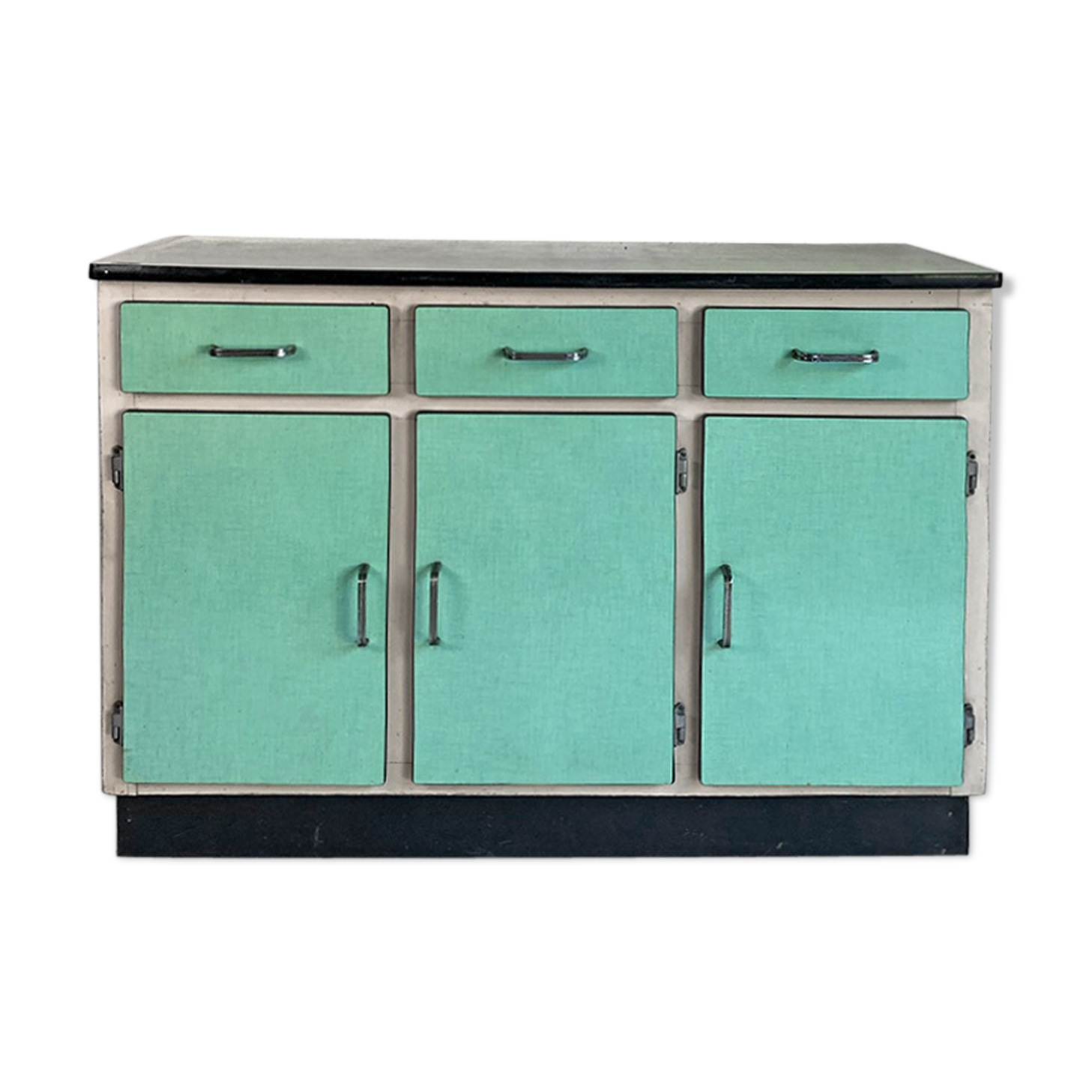 60's green formica buffet