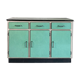 60's green formica buffet